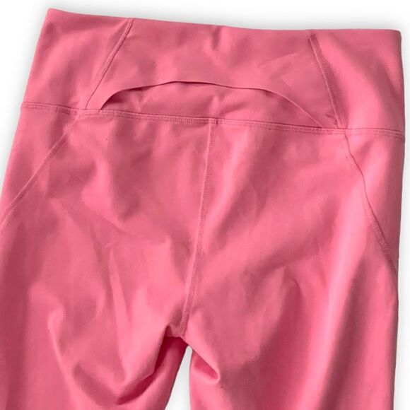 Under Armor UA HeatGear Reflect Hi-Rise Fitted Capris Pink White Graphic - Picture 5 of 14